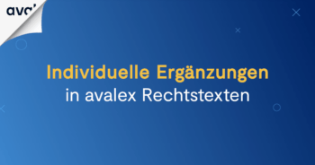 avalex rechtstext individuell anpassen