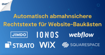 rechtstexte jimdo ionos strato squarespace webflow