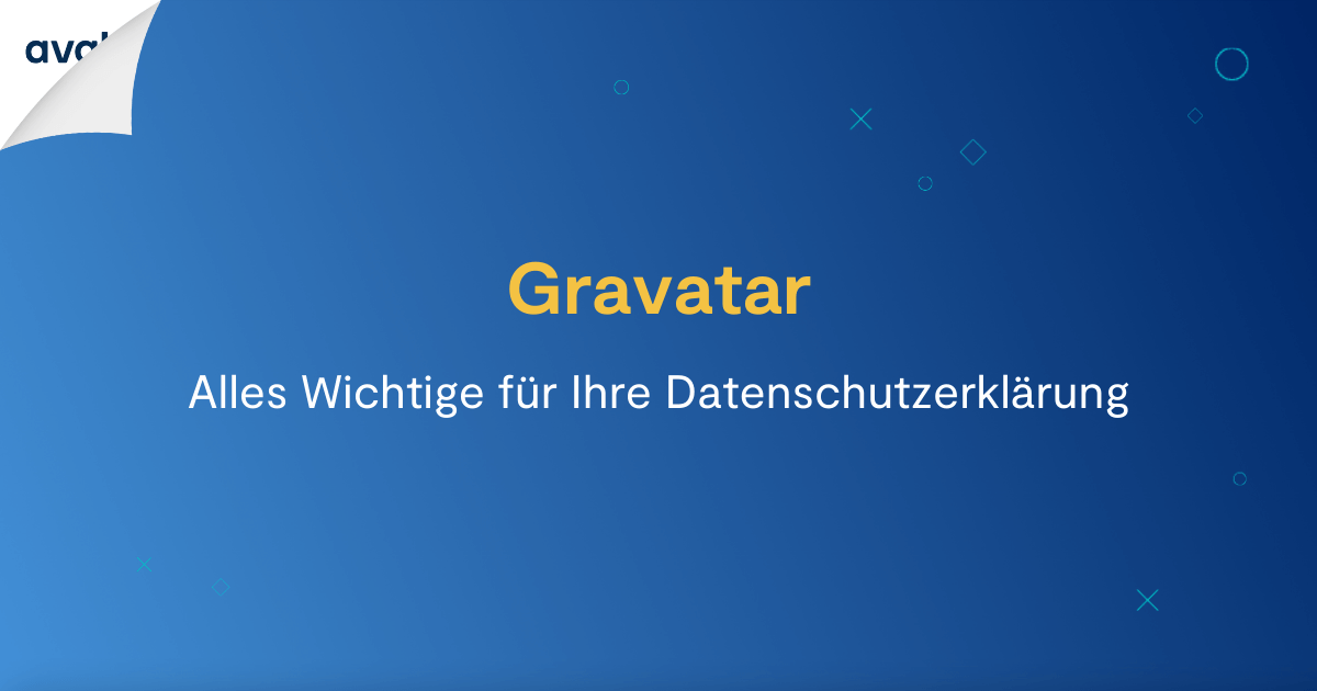 Datenschutzerklärung für Gravatar - avalex